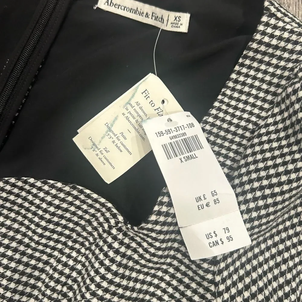 Abercrombie & Fitch Gingham Sweetheart Dress